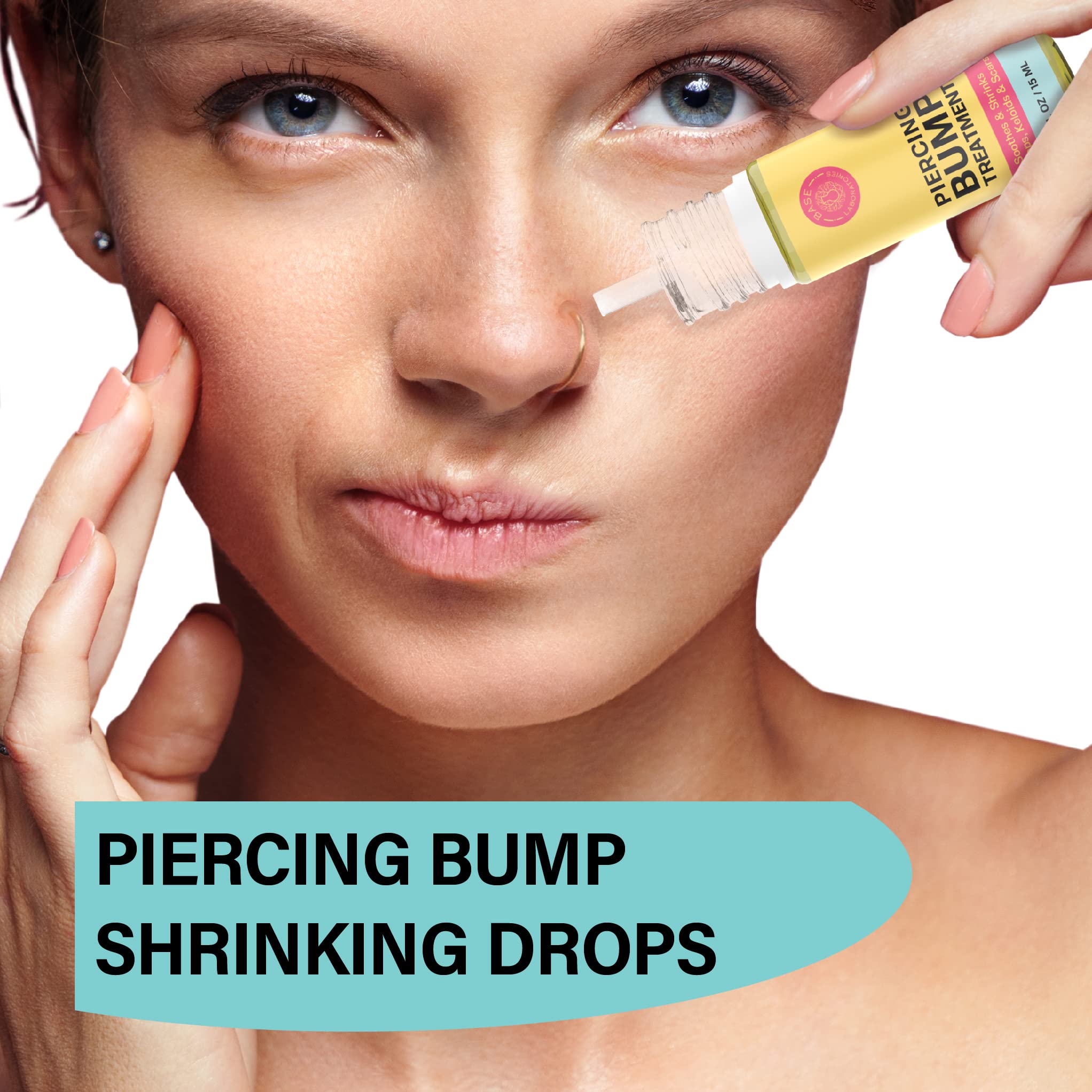 BASE LABORATORIES piercing cleaner swabs pack for convenient on-the-go cleansing.