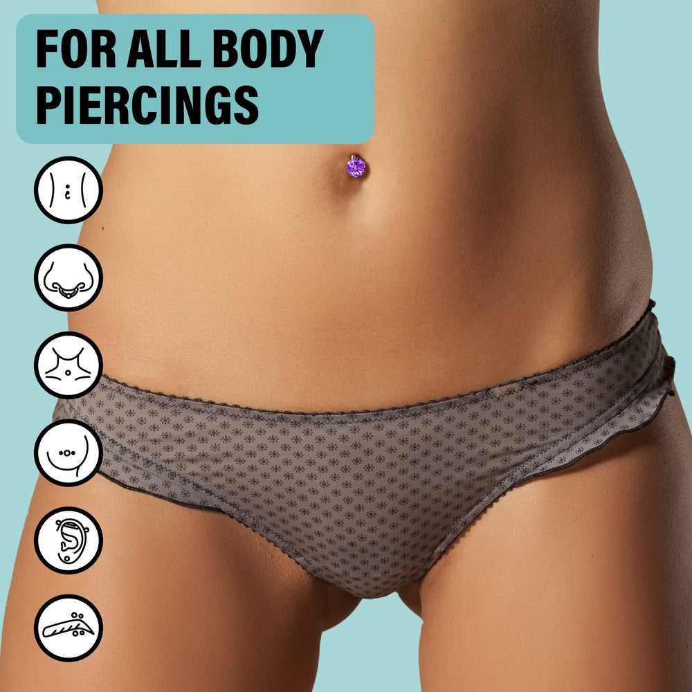 Base Labs keloid bump removal swab closeup shows targeted cleansing for irritated piercings