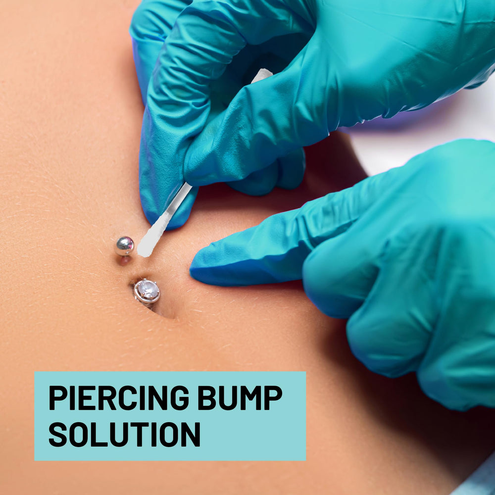 Base Labs nose ear piercing cleaner swabs demonstrate safe, hygienic application for ears and nose