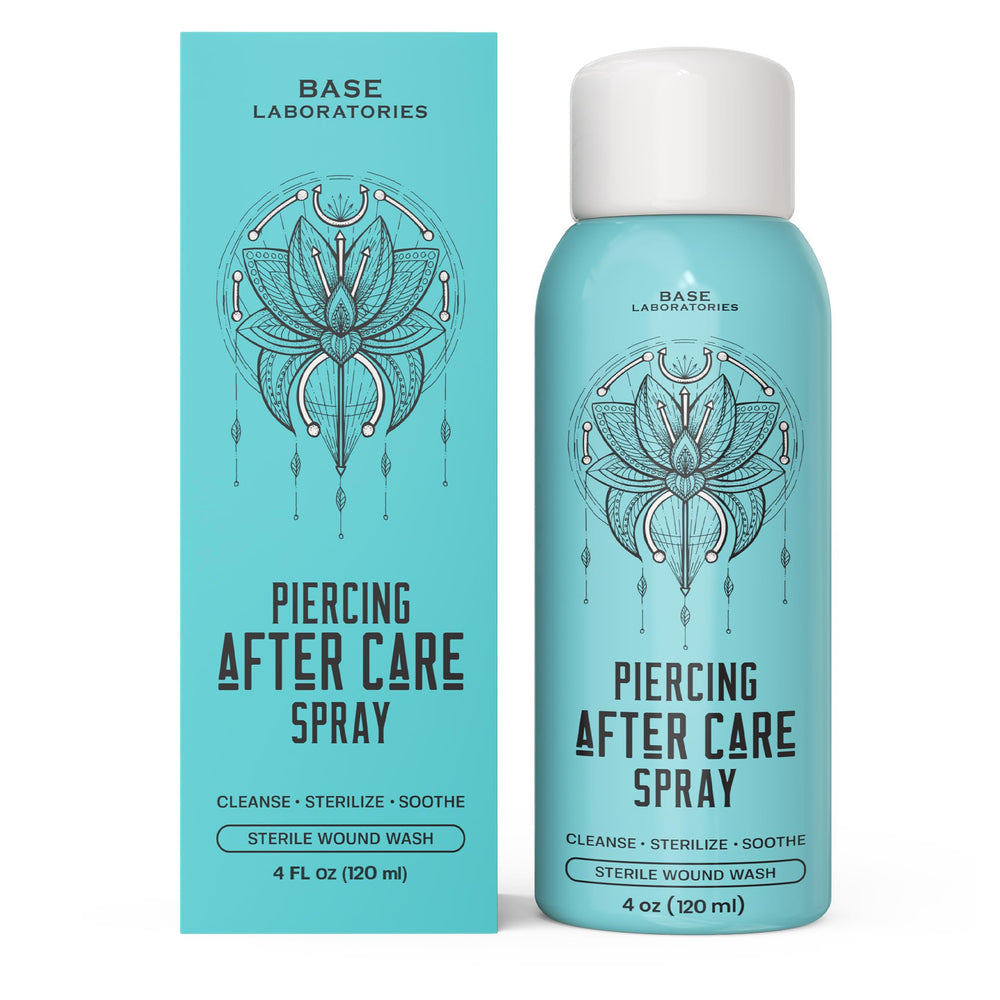 BASE LABORATORIES piercing-cleanser-application for daily gentle cleansing of new piercings