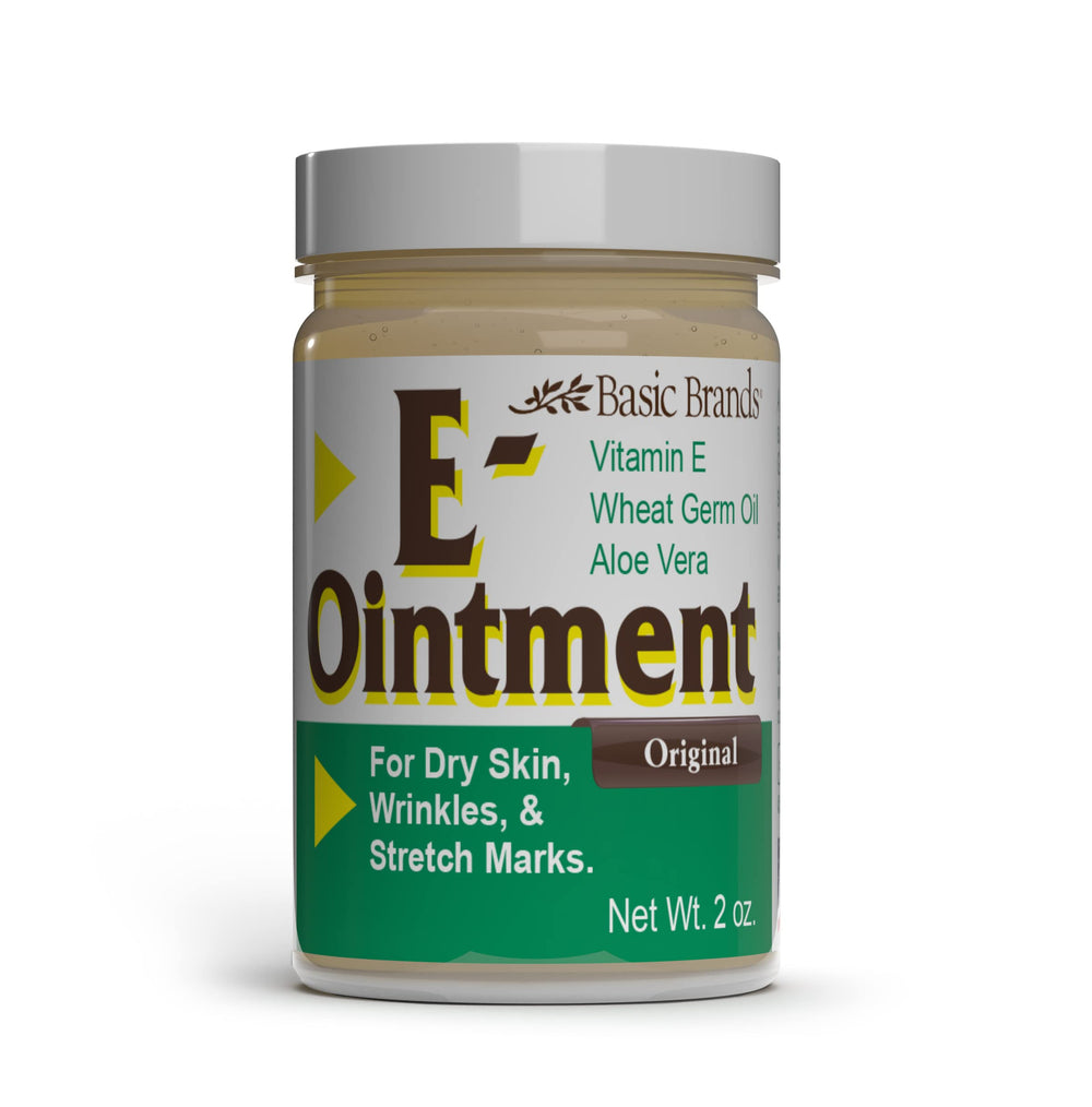 Basic Organics Vitamin E Ointment scar-appearance focuses on smoothing routines for visible scarring.