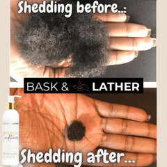 BASK & LATHER Replenish pump dispenser ready for conditioning routine