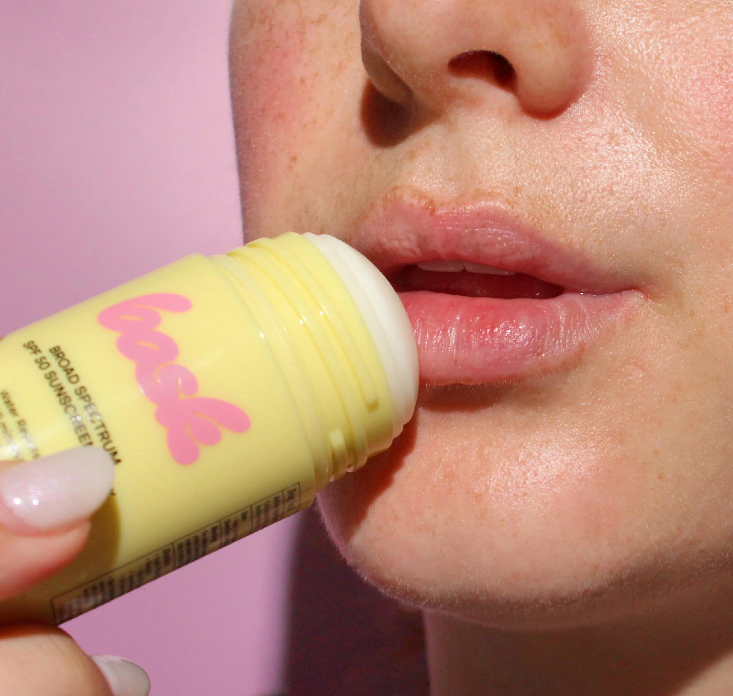 Bask SPF 50 sunscreen stick reef-safe packaging branding.
