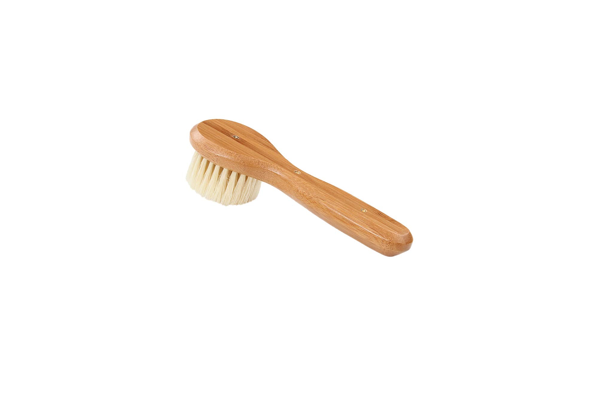 Bass facial cleansing brush in shower demonstrates water-friendly use.