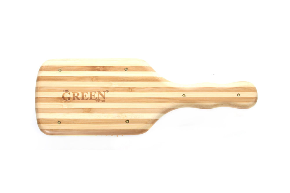 Bass The Green Brush after-wash routine reduces static and frizz.