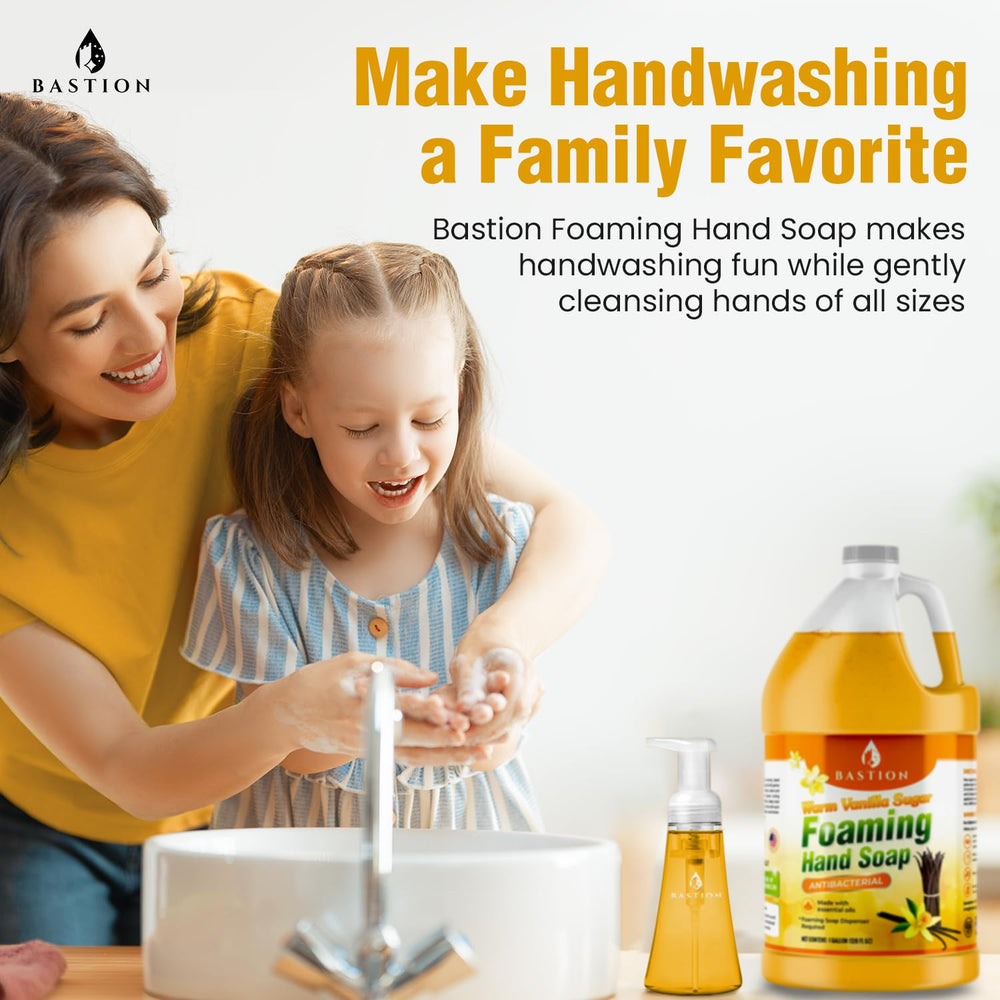 Bastion benzalkonium chloride safety label communicates safe, effective cleaning.