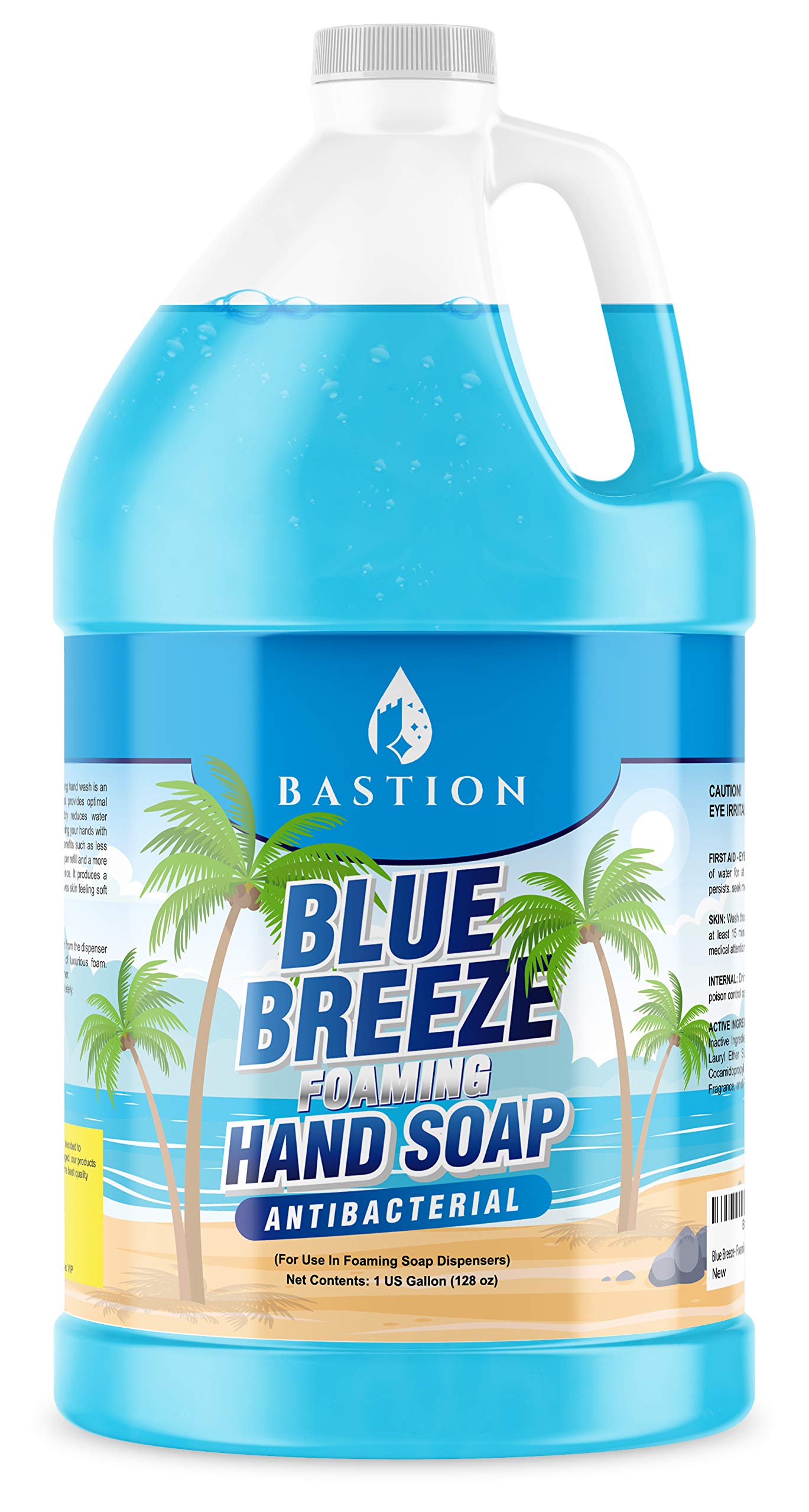Bastion Blue Breeze bulk refill 1 gallon for foaming dispensers.