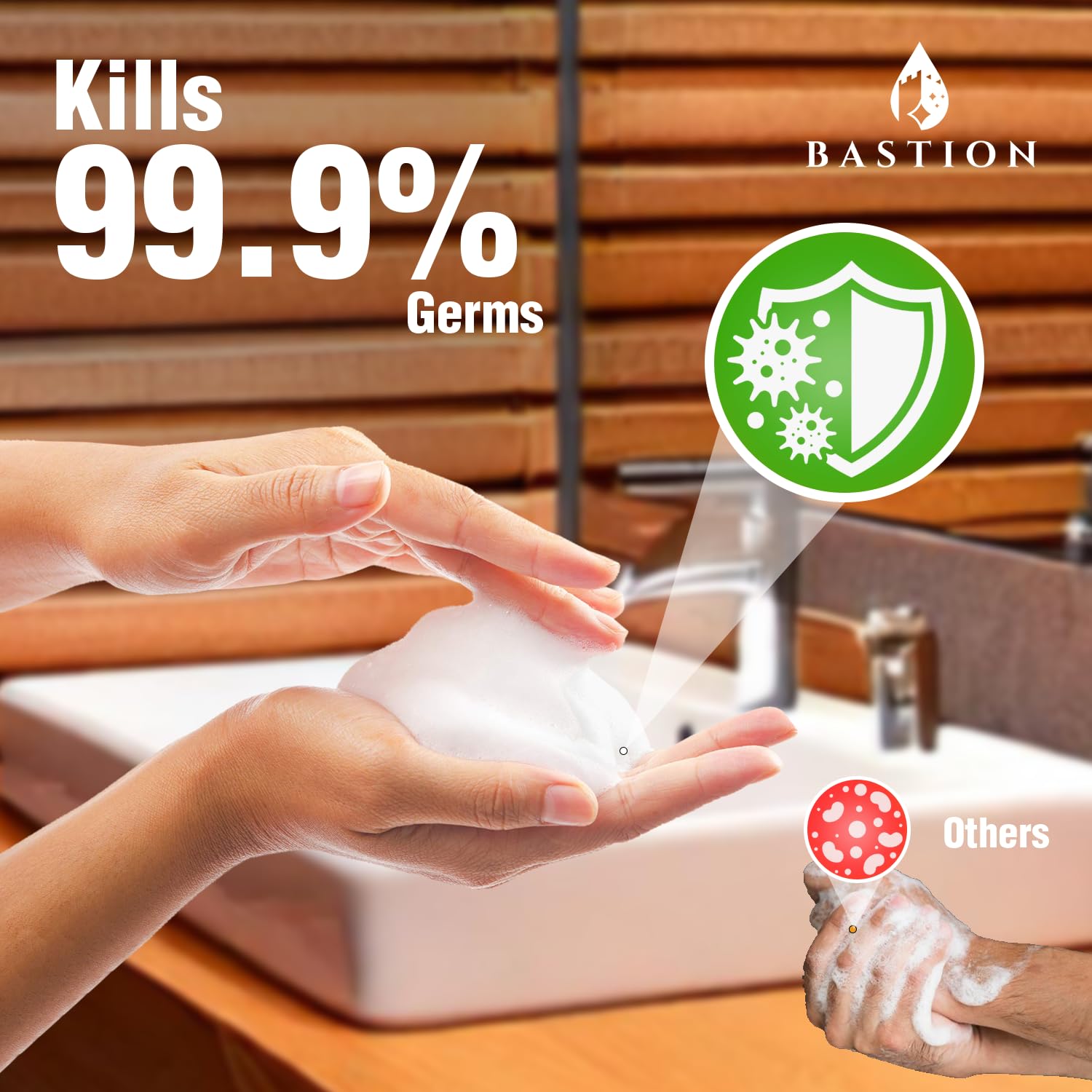 Bastion USA-made hand soap supports quick cleansing rituals during busy days.