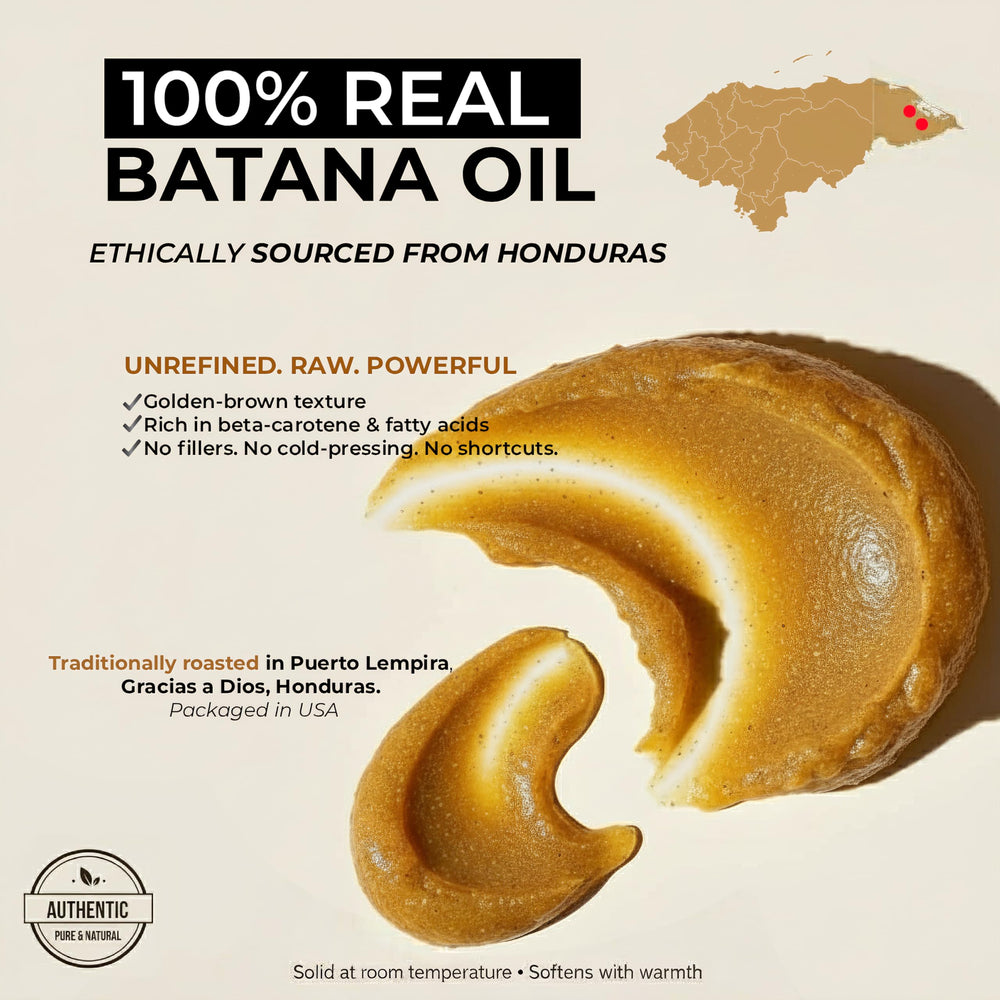 BatanaCo scalp massage with Batana Oil demonstrates an easy hair care routine