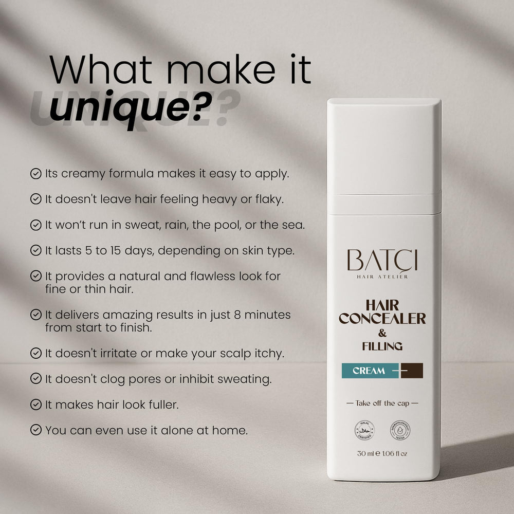 BATCI Hair Atelier dermatologically tested label for sensitive scalps