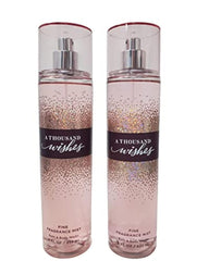 Bath and Body Works A Thousand Wishes mist bottle with pump for quick, refreshing spritz.