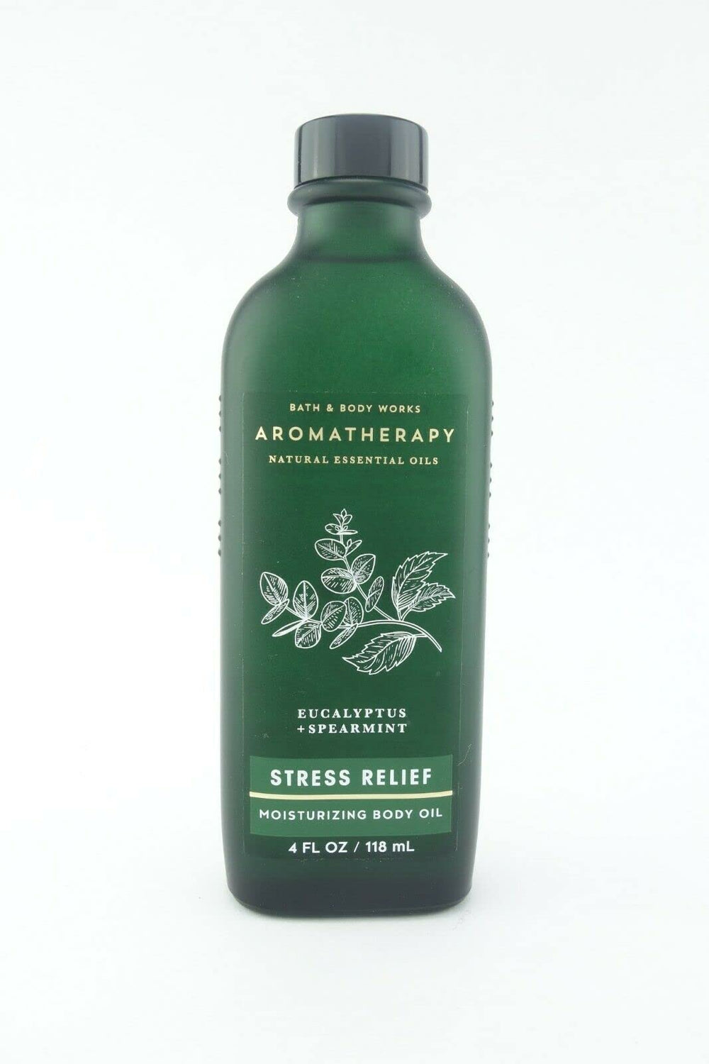 Bath & Body Works Aromatherapy Moisturizing Body Oil bottle with eucalyptus spearmint scent for skin hydration