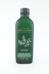 Bath & Body Works Aromatherapy Moisturizing Body Oil bottle with eucalyptus spearmint scent for skin hydration