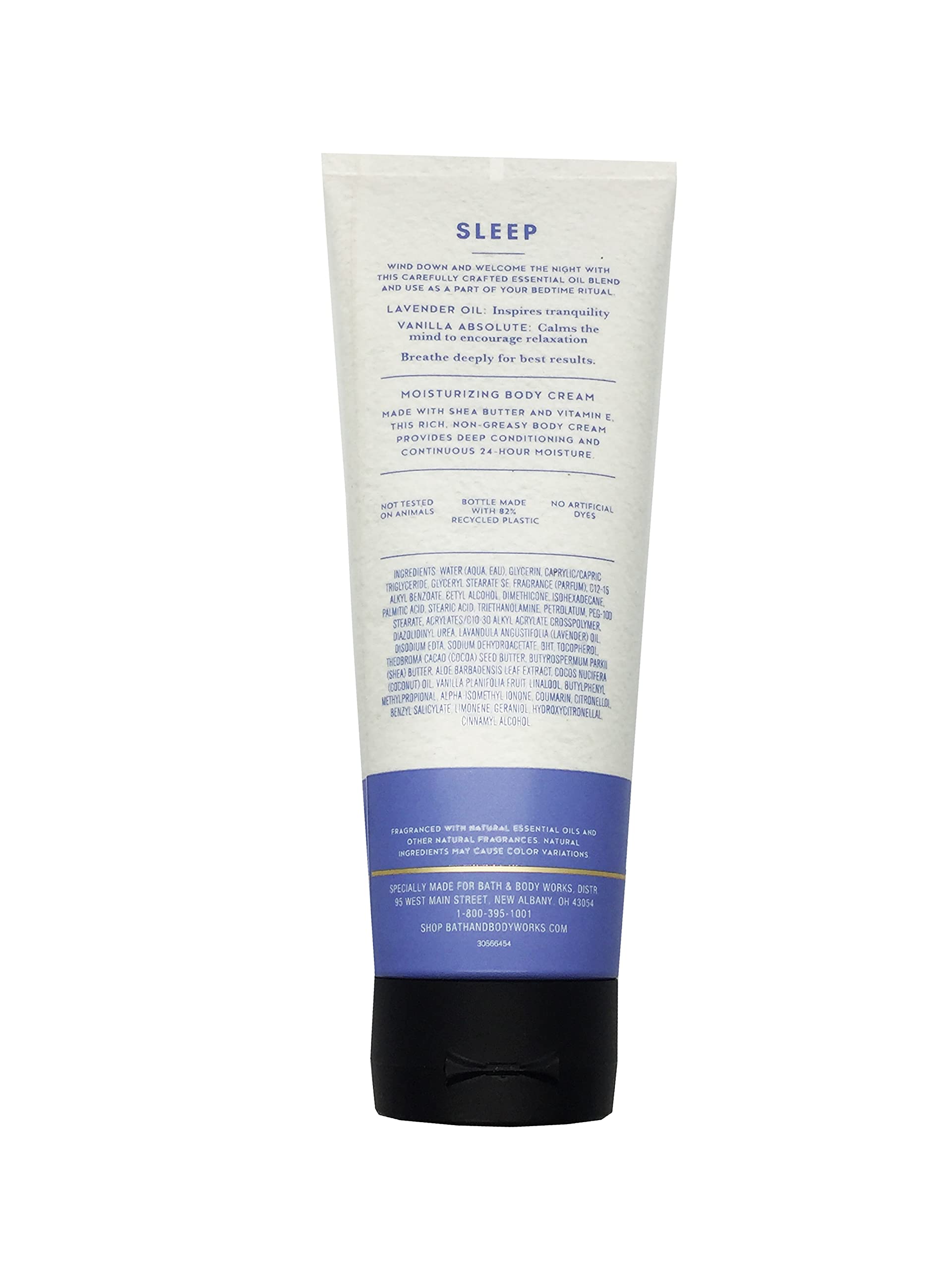 Bath & Body Works Aromatherapy Sleep lavender-vanilla packaging on shelf, inviting calming ritual.