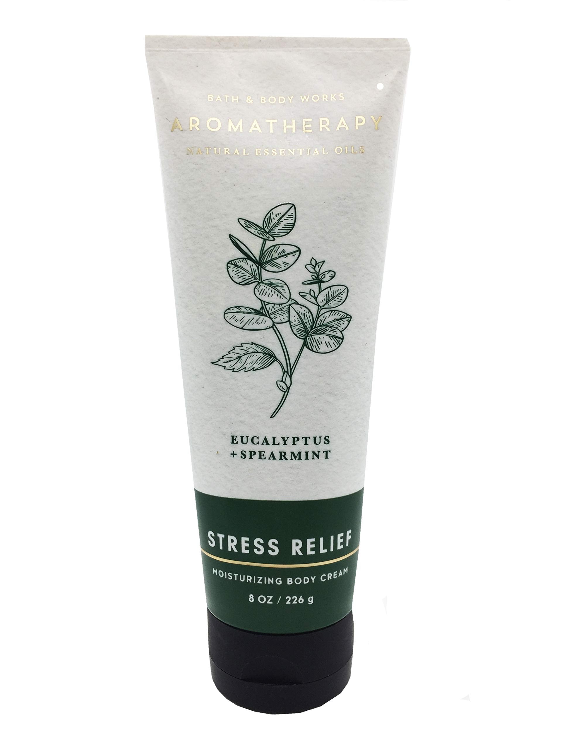 Bath & Body Works Aromatherapy Stress Relief body cream 8oz jar delivers deep moisture and soothing texture.