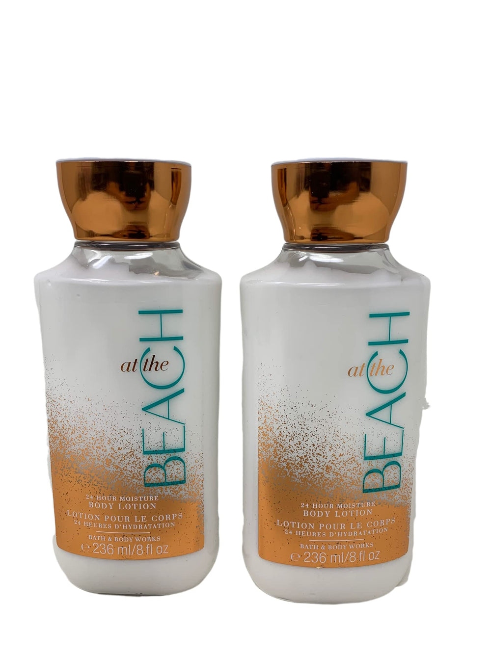 Bath and Body Works At The Beach lotion bottle with nourishing vitamin E and coconut oil.