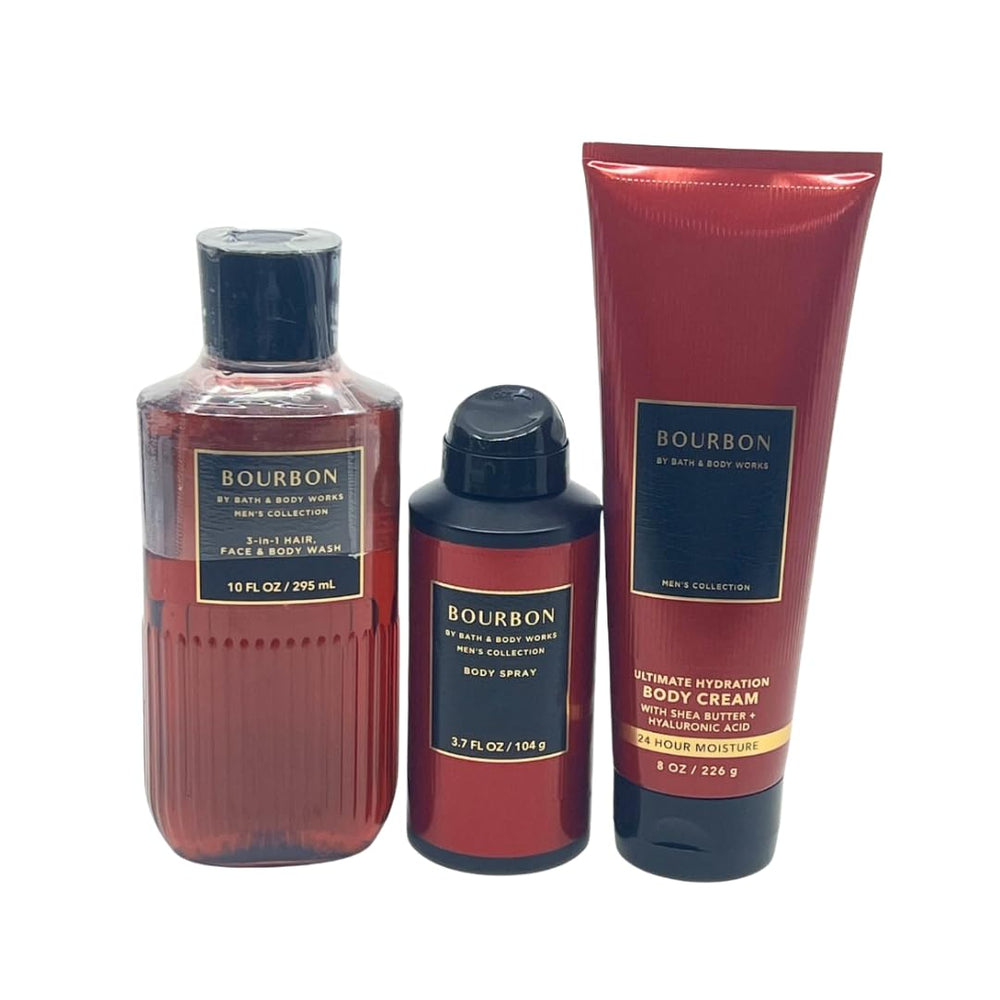 Bath & Body Works Bourbon 3-in-1 wash bottle – nourishes hair, face, and body