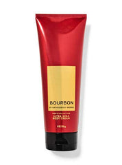 Bath & Body Works Bourbon packaging closeup highlighting premium set presentation.