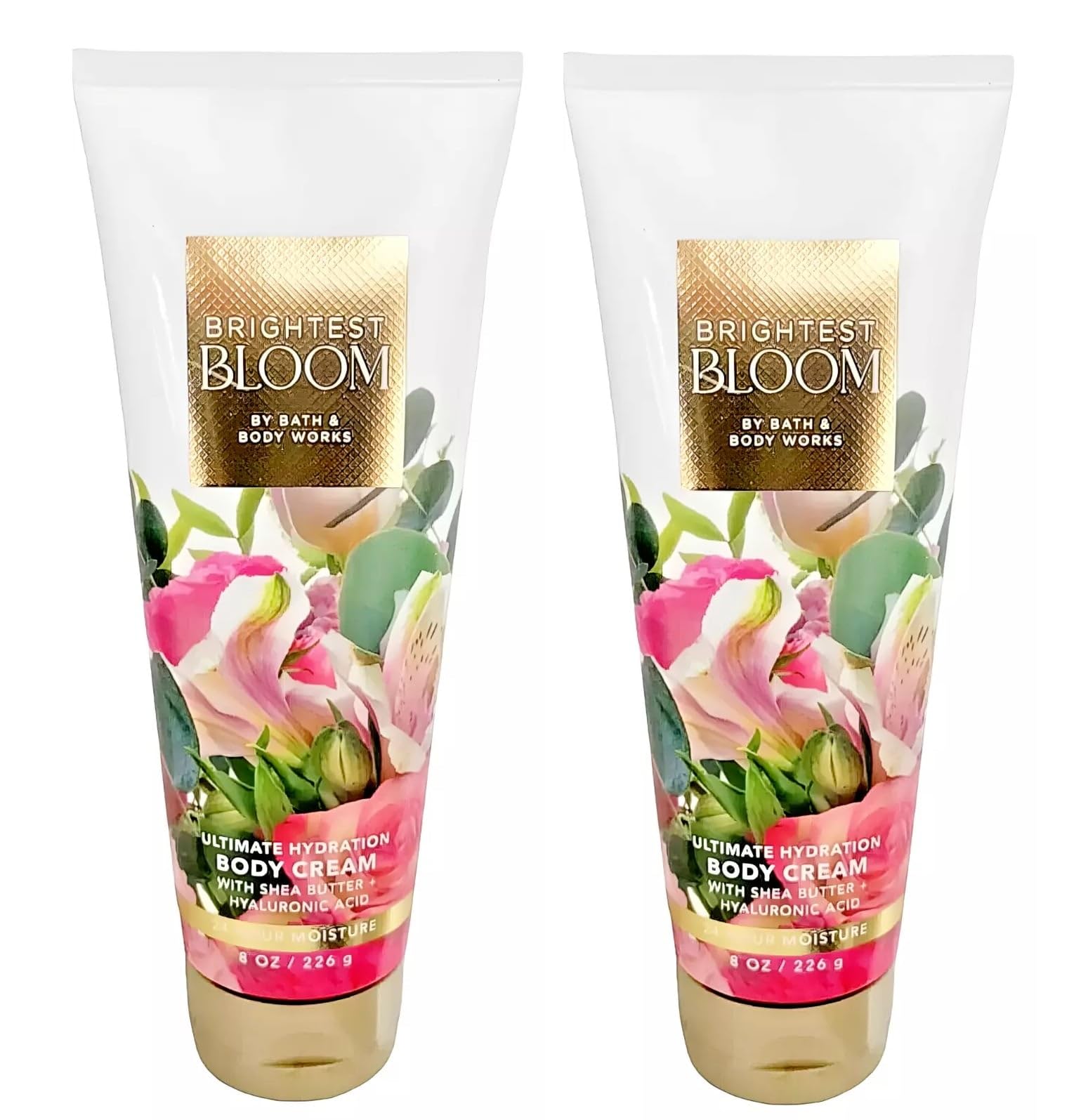 Bath & Body Works Brightest Bloom flowers note closeup suggests lush garden scent.