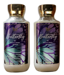 Bath & Body Works Butterfly Body Lotion 8oz bottle for silky skin and spring fragrance.
