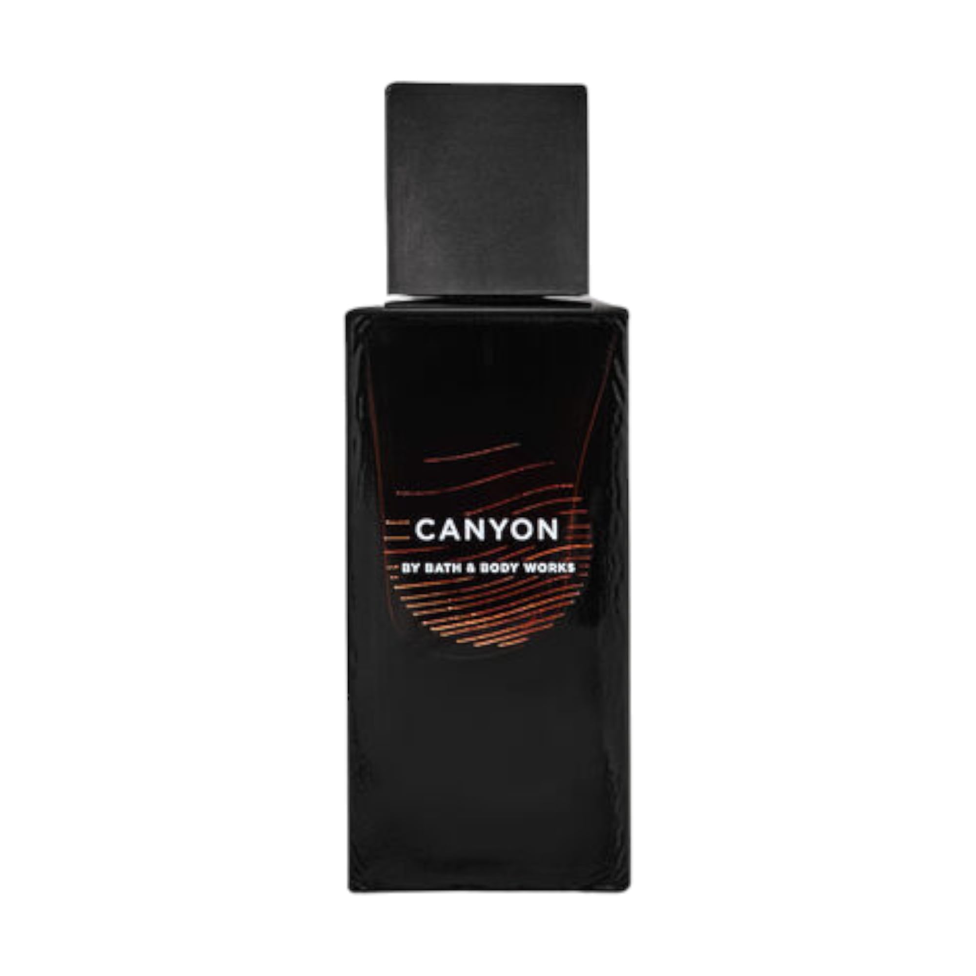 Bath and Body Works Canyon bottle front shows rugged packaging for confident daily wear.