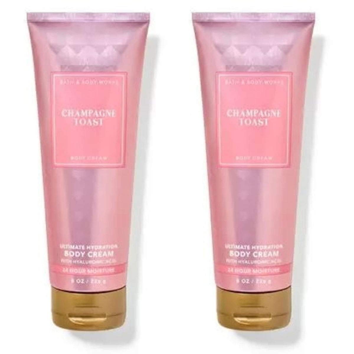Bath & Body Works Champagne Toast 8oz duo bottles offer indulgent hydration and bright fragrance.