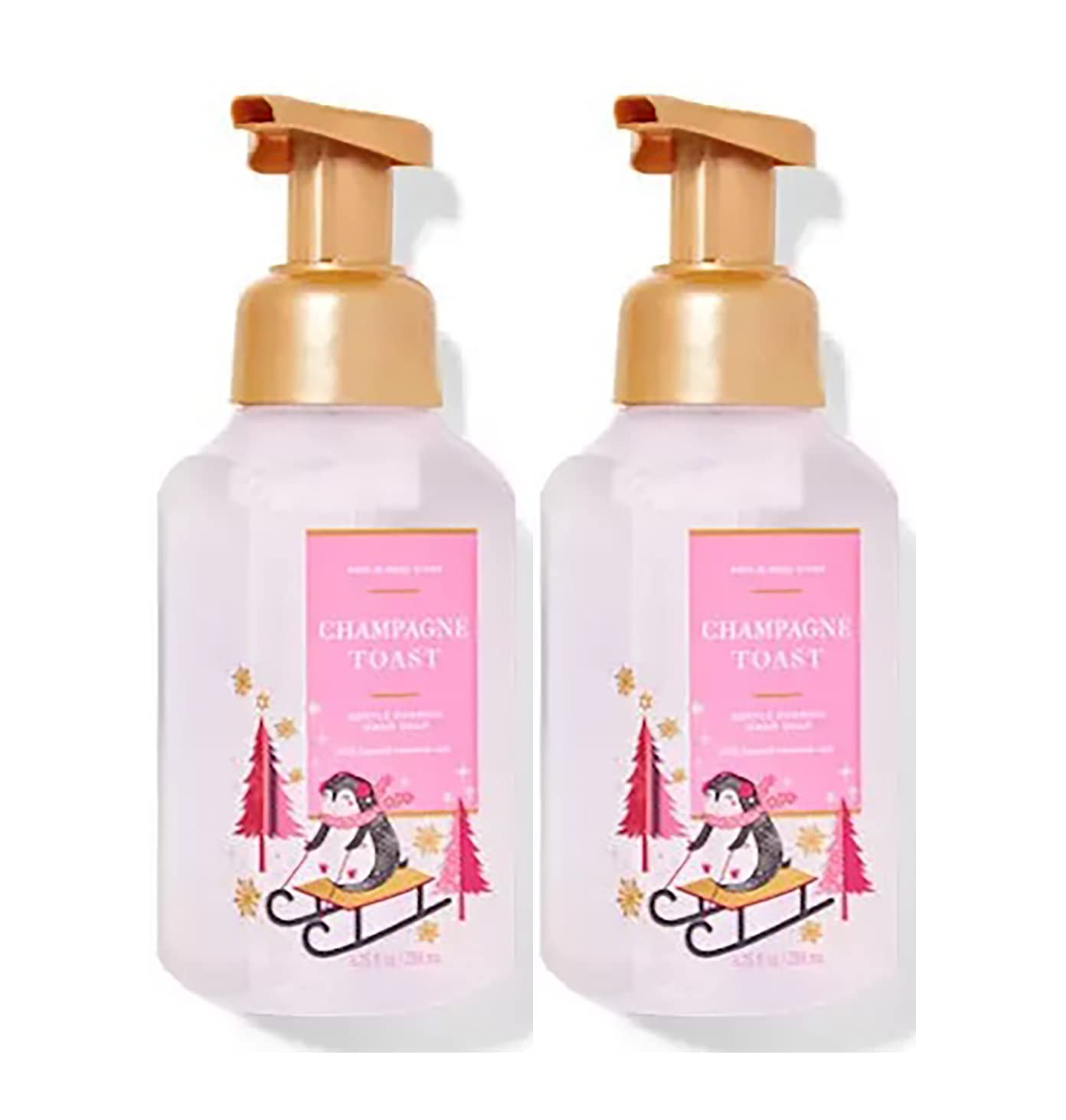 Bath & Body Works Champagne Toast foaming soap bottle delivers soft skin and fresh scent after washing.