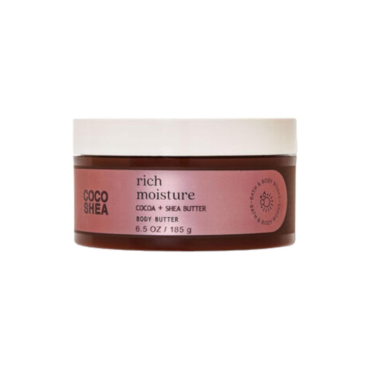Bath & Body Works Coco Shea body butter jar delivers long-lasting moisture and glow.