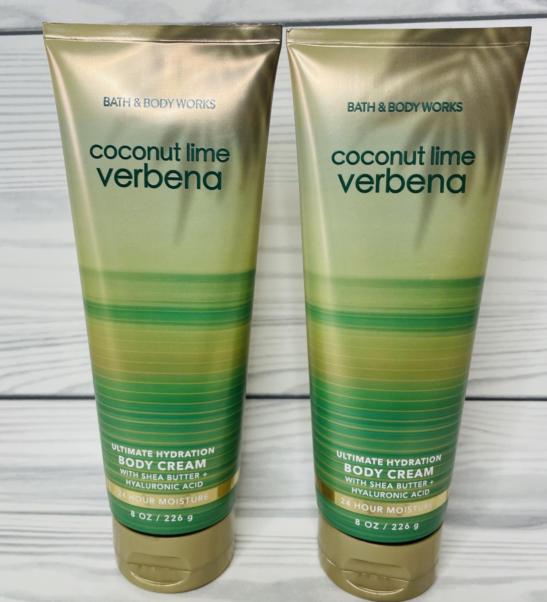 Bath & Body Works Coconut Lime Verbena cream texture close-up highlights silky, fast-absorbing moisture.