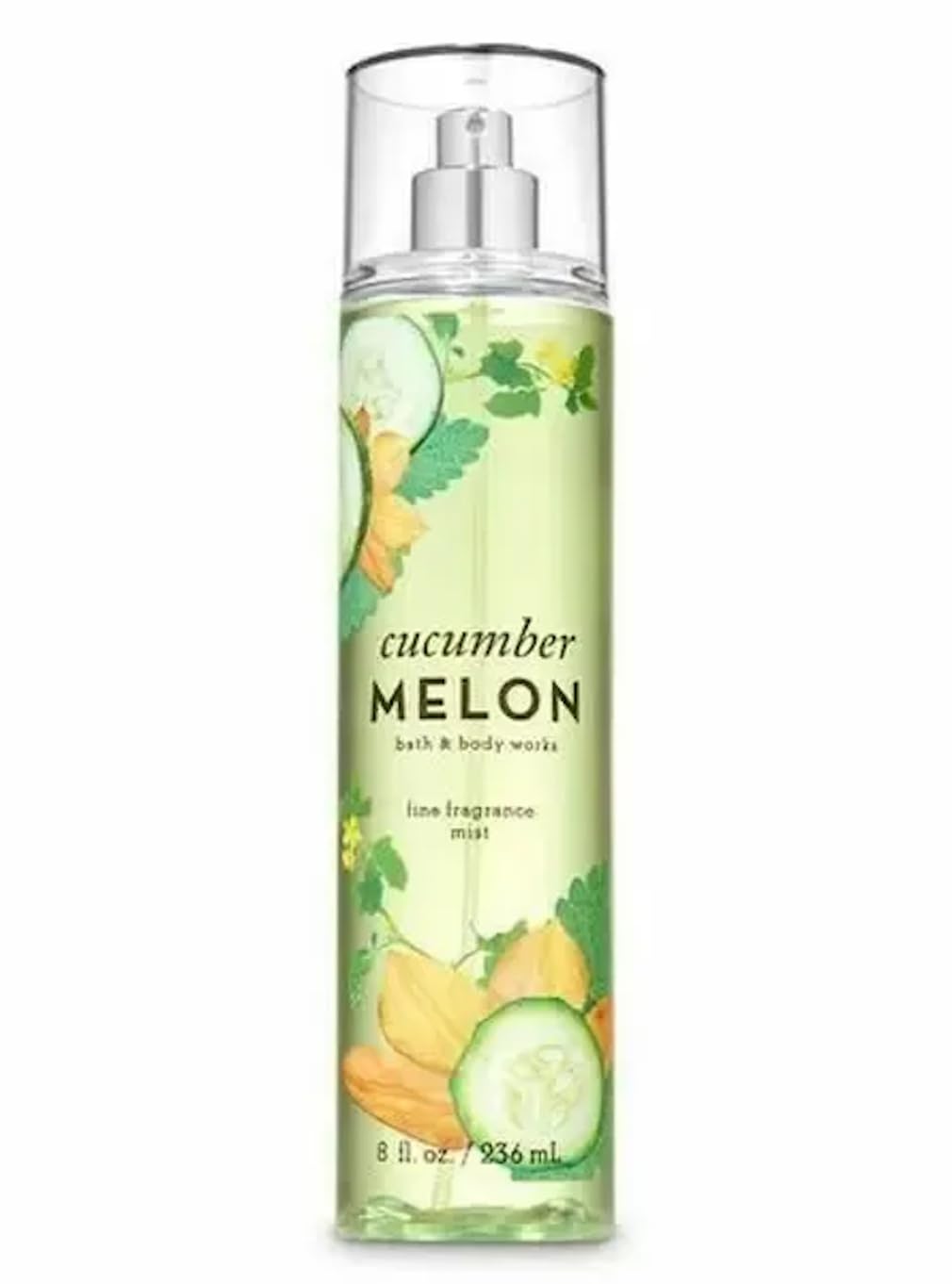 Bath & Body Works Cucumber Melon bottle and pump for a refreshing, light fragrance spray.