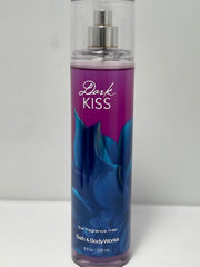 Bath & Body Works Dark Kiss Fine Fragrance Mist bottle delivers confident, alluring scent throughout the day.