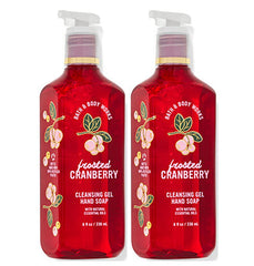 Bath & Body Works Deep Cleansing Gel Hand Soap Frosted Cranberry bottle enhances hygiene with a refreshing scent.