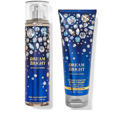 Bath & Body Works Dream Bright mist bottle for refreshing fragrance and skin hydration.