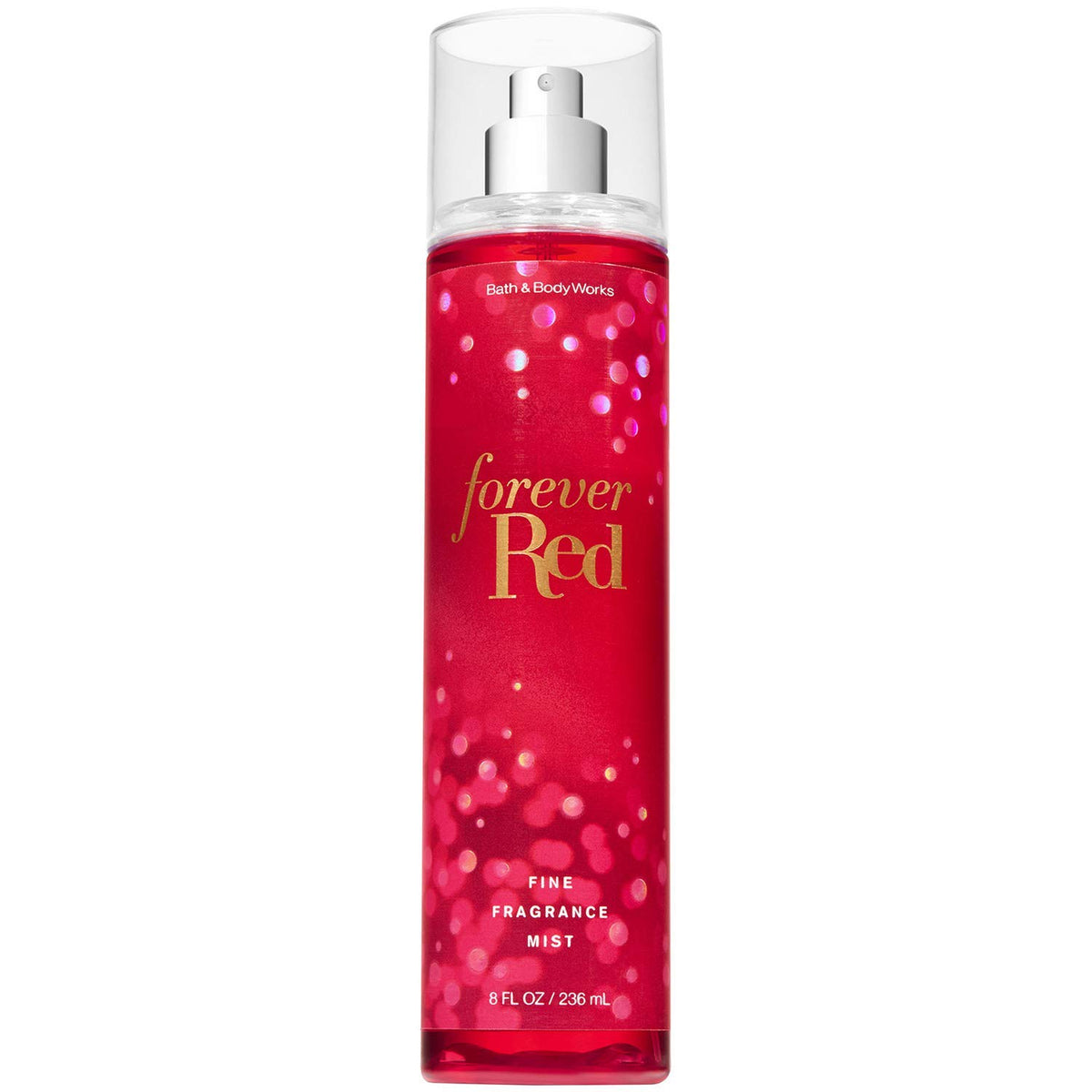 Bath & Body Works Forever Red Fine Fragrance Mist bottle for all-day fragrance and skin hydration.