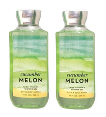 Bath & Body Works gel de ducha Pepino Melón, set de 2 piezas, aroma refrescante