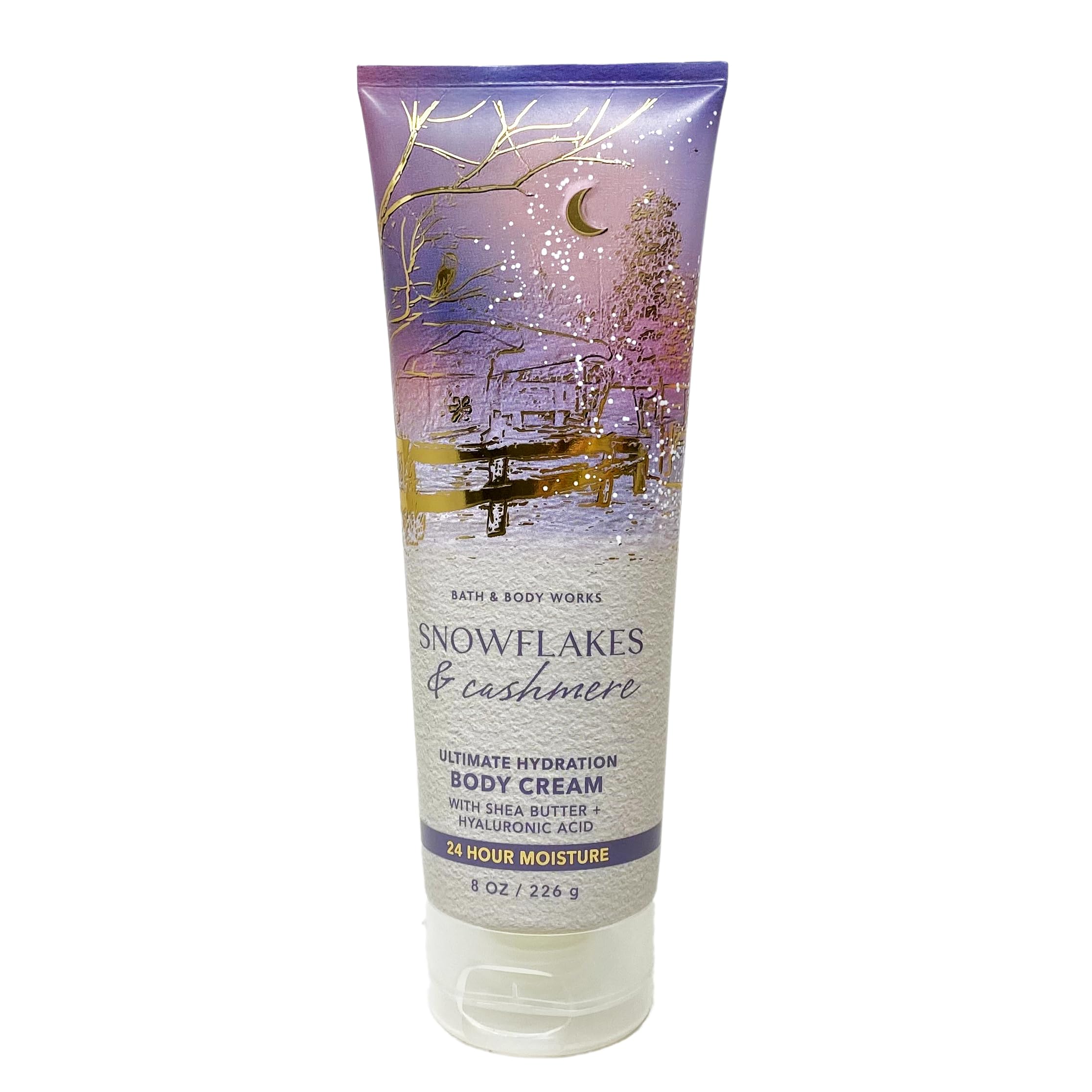 Bath and Body Works gift set box featuring Snowflakes Cashmere fragrance, ideal for gifting.