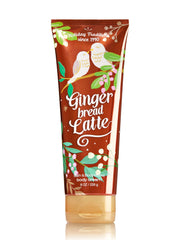 Bath & Body Works Gingerbread Latte Body Cream 8oz front label showcasing cozy scent and hydration