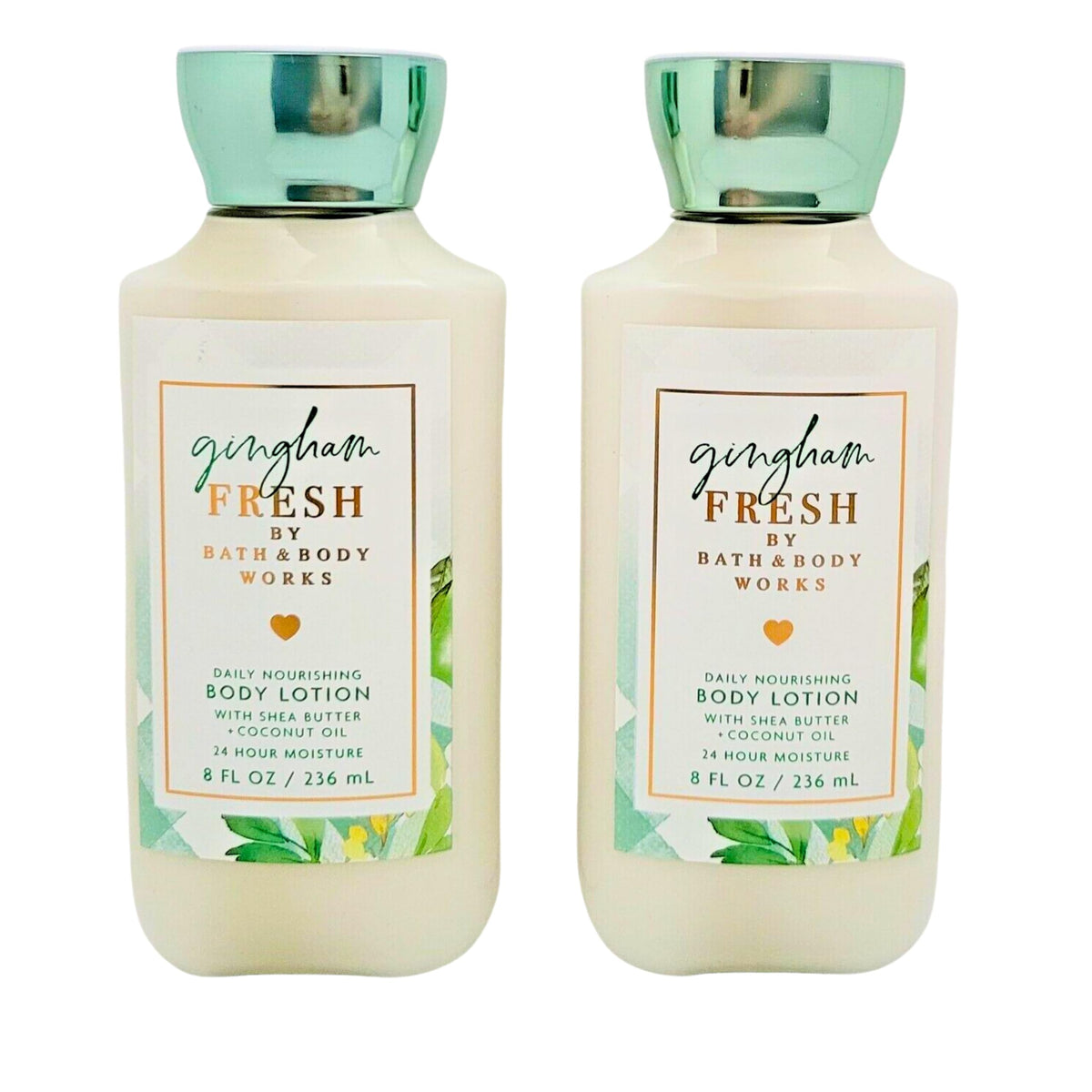 Bath and Body Works Gingham Fresh body lotion bottle delivering nourishing moisture for soft, hydrated skin