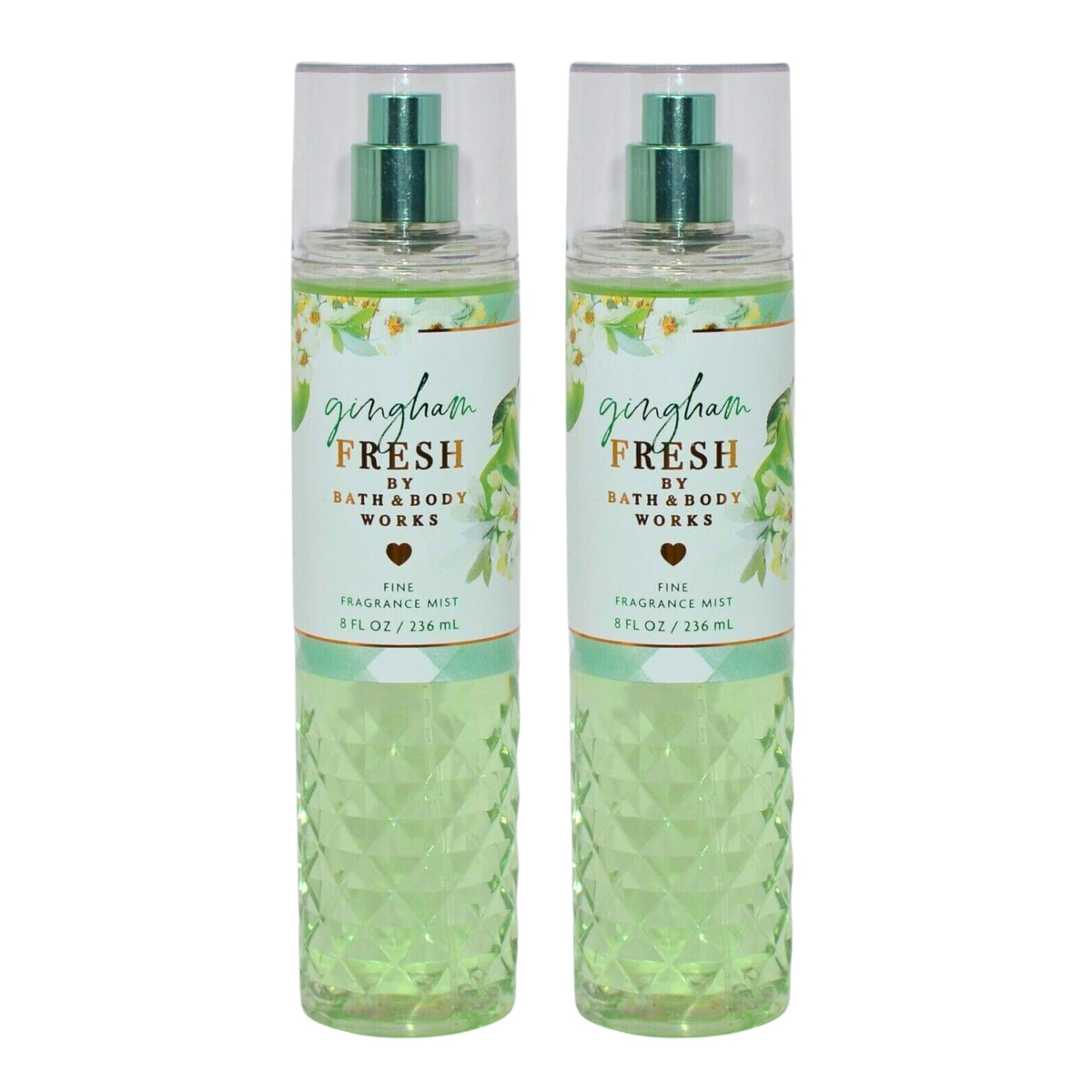 Bath & Body Works Gingham Fresh fragrance mist set bottles for daily wear.
