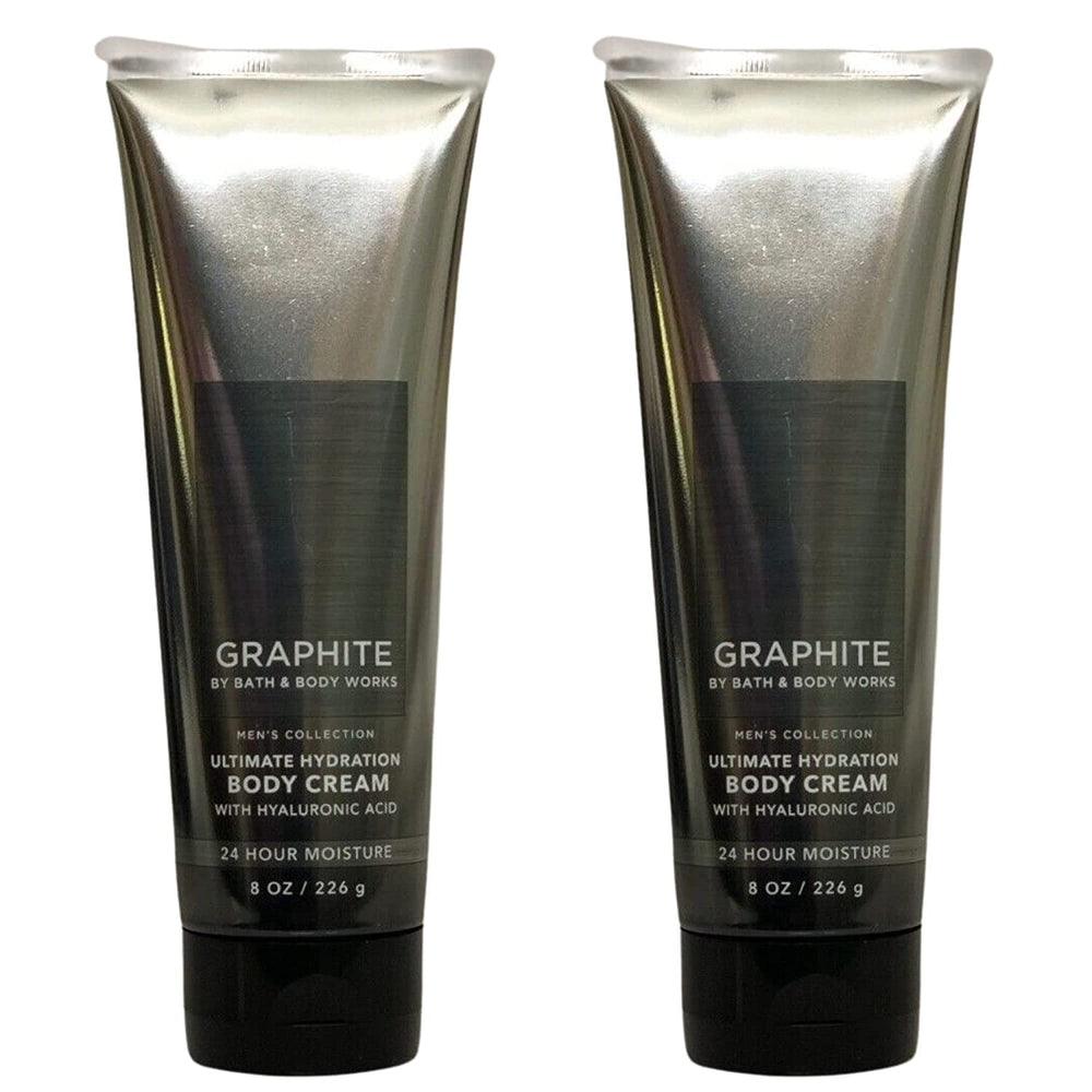 Bath & Body Works Graphite front bottle—double pack for everyday hydration routine.
