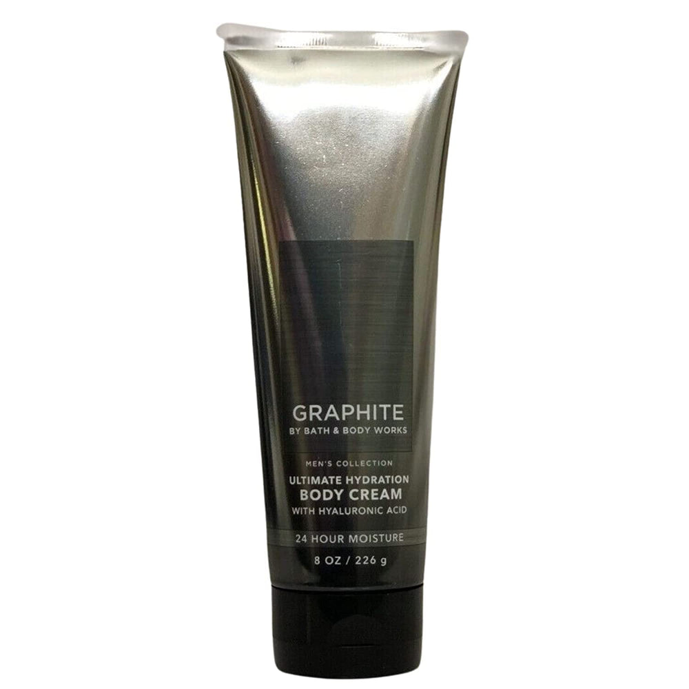 Bath & Body Works Graphite ultra hydration ingredients—shea, cocoa butter and hyaluronic acid boost.