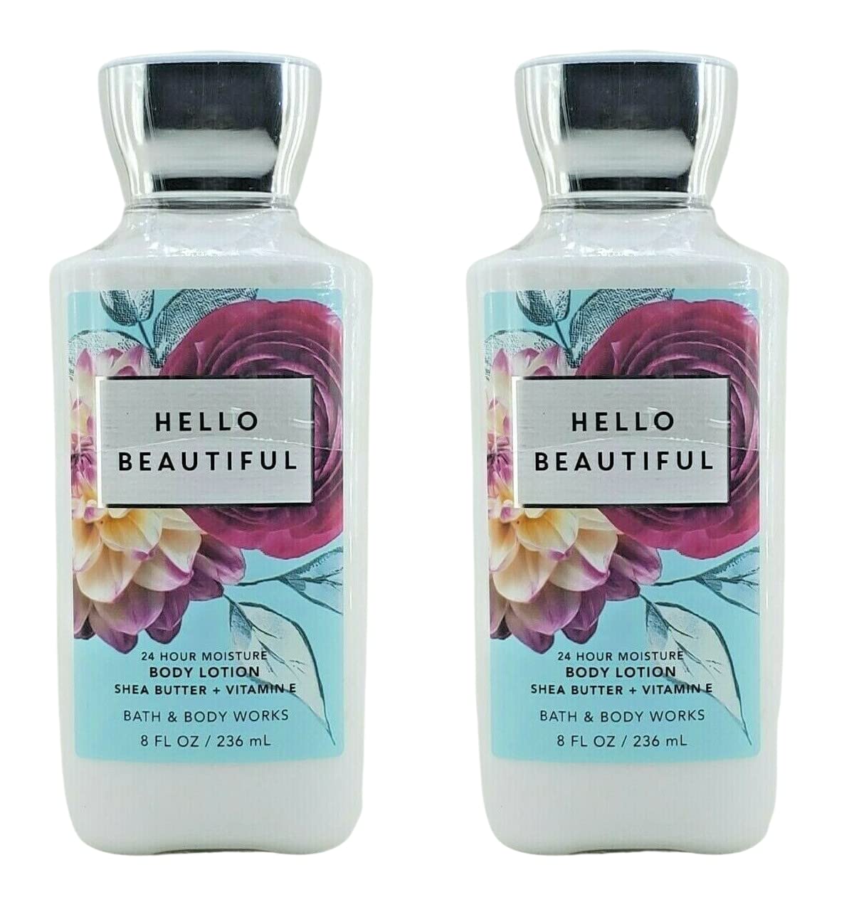 Bath & Body Works Hello Beautiful 2-pack bottle for fast-absorbing daily moisture