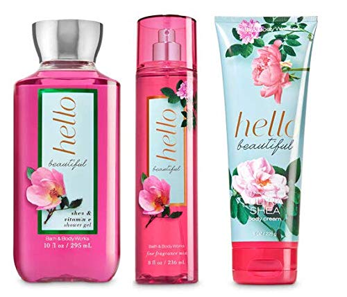 Bath and Body Works Hello Beautiful set packaging ready for gifting and self-care rituals.