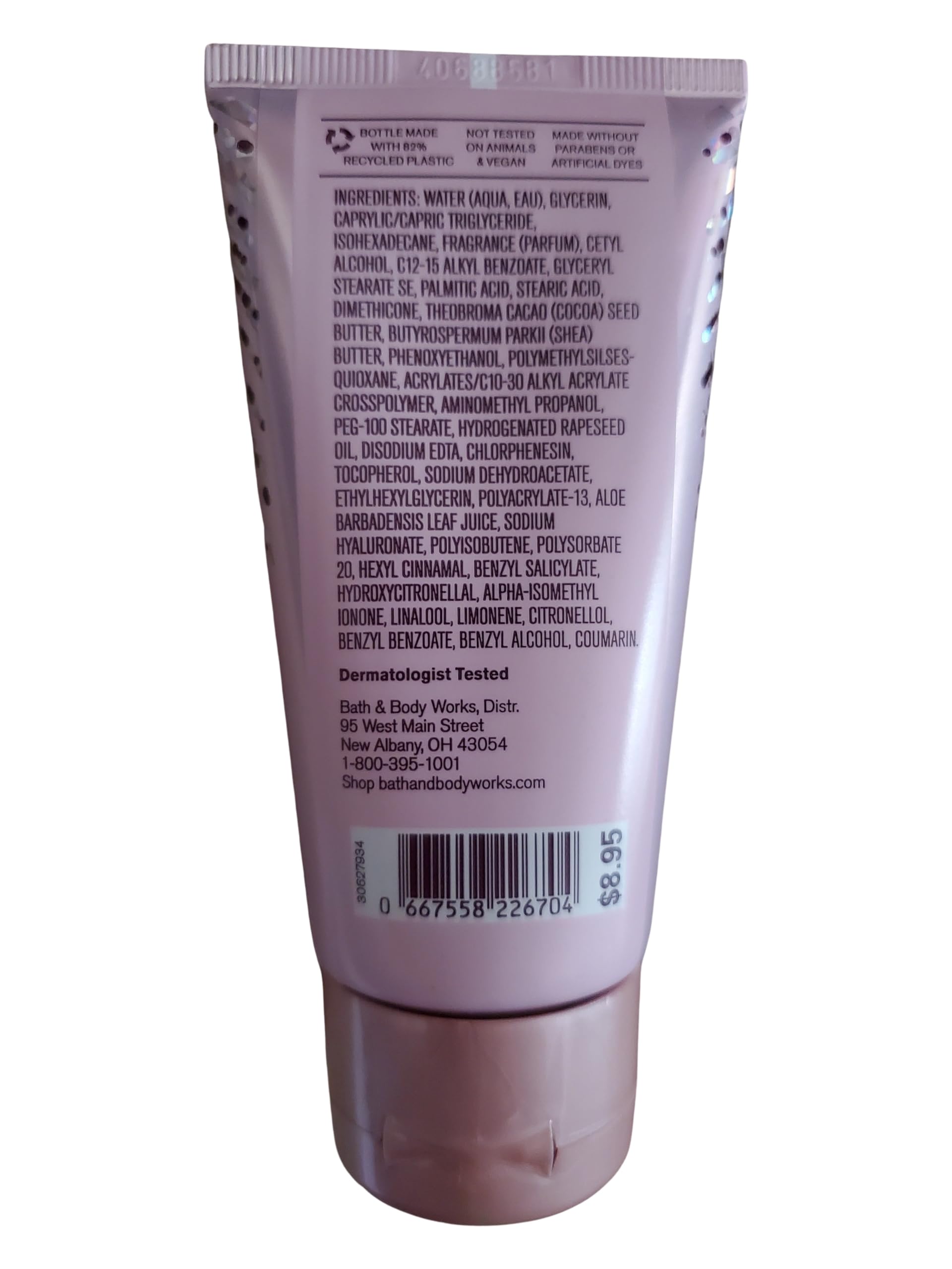 Bath & Body Works hyaluronic acid cream texture highlights luxe moisture boost.