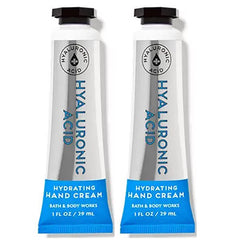 Bath & Body Works hyaluronic acid hydrating hand cream tube delivers quick-absorbing moisture for hands
