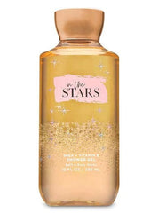 Bath & Body Works In The Stars Shower Gel bottle closeup — radiant fragrance and skin-softening hydration.
