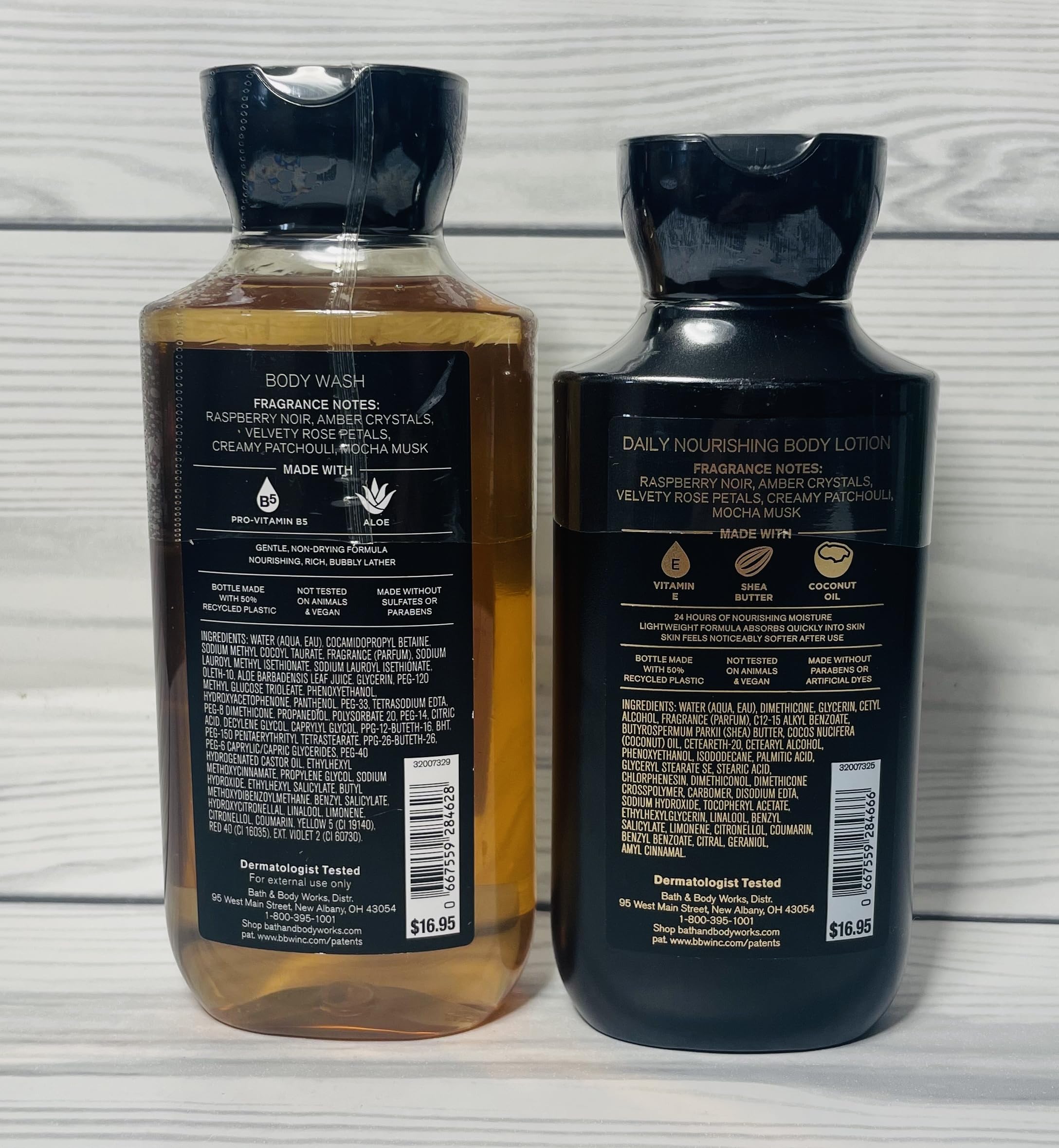 Bath & Body Works Into The Night body wash bottle for refreshing cleanse and alluring scent.