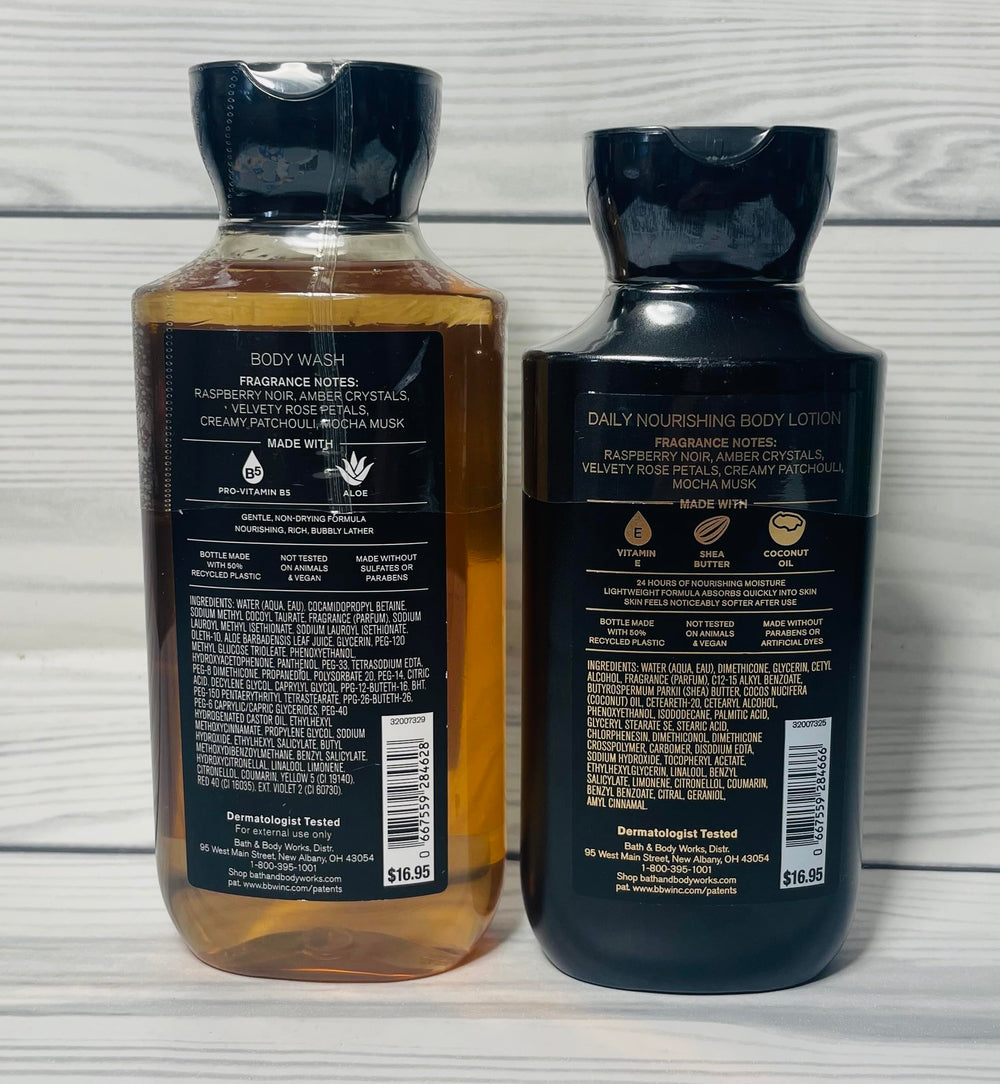 Bath & Body Works Into The Night body wash bottle for refreshing cleanse and alluring scent.