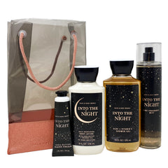 Bath & Body Works Into The Night gift bag front view for gifting