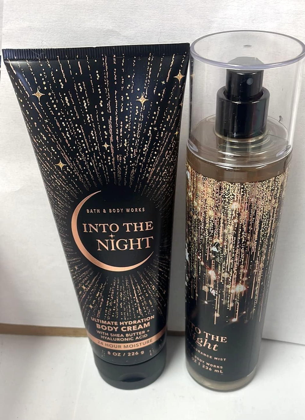 Bath & Body Works Into the Night Ultra Shea body cream jar delivers comforting hydration and scent.